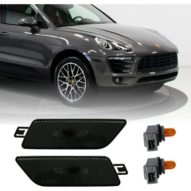 DEPO 1421 Side Marker Lights Smoke Front Bumper Sidemarkers Lamps