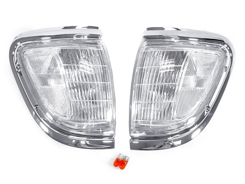 DEPO Chrome with Clear Lens Front Corner Lights FIT 95 96 97 Toyota ...