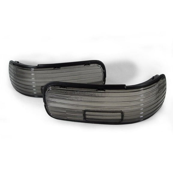 DEPO Smoke Rear Tail Light Cover Frames For 1991-1996 Chevy Impala & Caprice