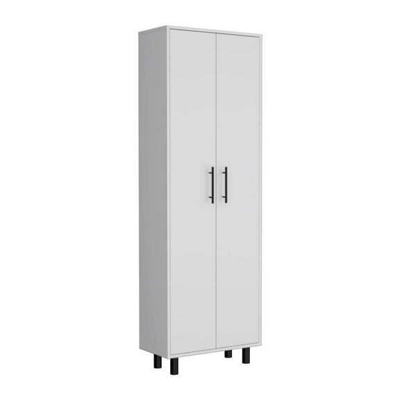 Depot E-Shop DE-ALB8991 11 x 8 in. Kenner Multipurpose Storage Cabinet with 5-Tier Shelf, White