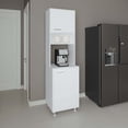 thumbnail image 1 of DEPOT E-SHOP Kitchen Pantry Cabinet - 5 Shelf Storage, 2 Doors, White - Tall & Sturdy Pantry, 1 of 6