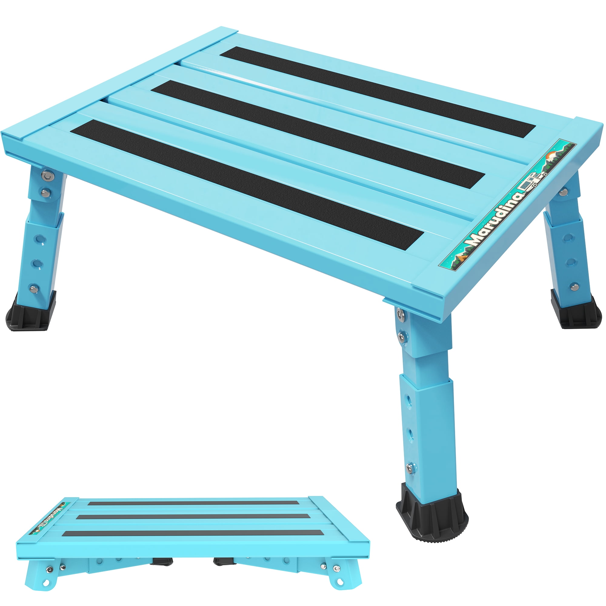 Adjustable Rv Step DEPSUNNY Adjustable RV Step Stool, 3-Step Height Adjustment, Foldable ...