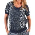 thumbnail image 1 of DEPT Womens 3/4 Sleeve Pullover Blouse, Black, Medium, 1 of 2