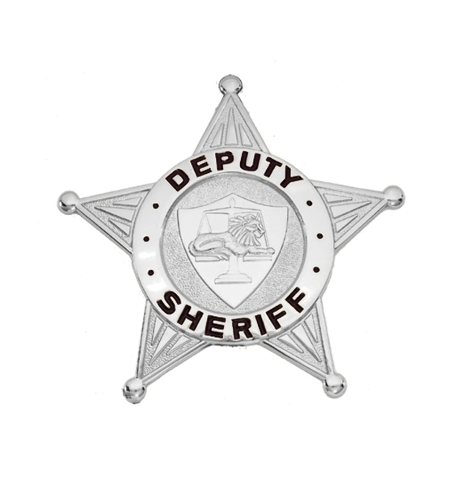Hero's Pride 5-Point Star Deputy Badge, Gold Finish, 2.5