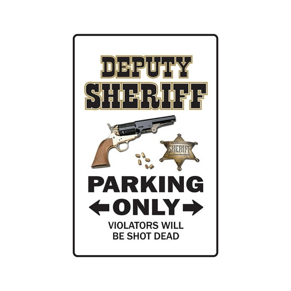 DEPUTY SHERRIFF Parking Decal police trooper cop law enforcement | Indoor/Outdoor | 12" Tall