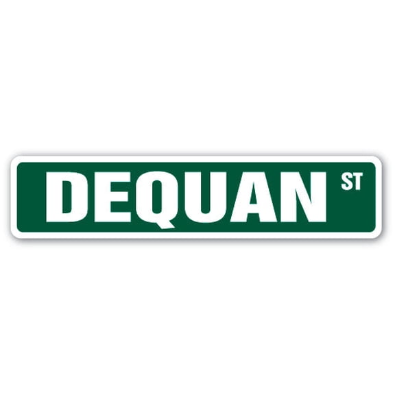DEQUAN Street Sign Childrens Name Room Sign | Indoor/Outdoor |  36" Wide