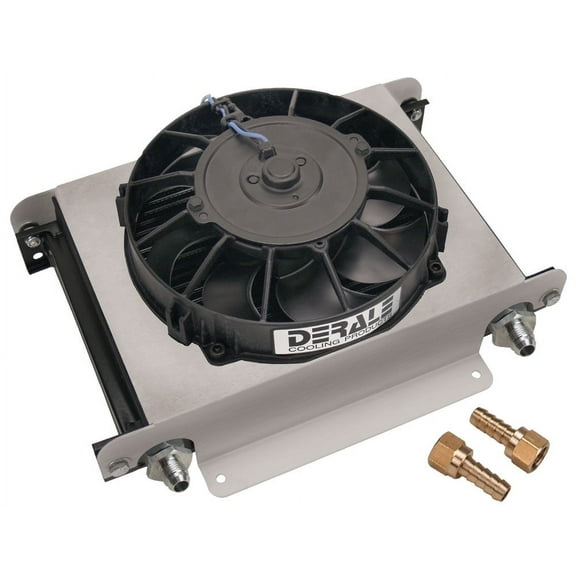 DERALE 13 x 10 x 5-5/8 in Fluid Cooler/Fan P/N 13760