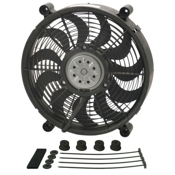 DERALE 14 in 2100 CFM HO RAD Electric Cooling Fan P/N 18214 Fits select: 2007,2010-2012 TOYOTA CAMRY