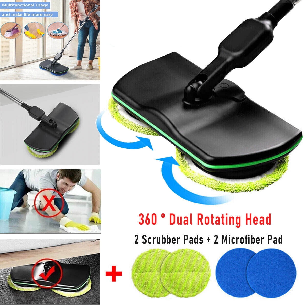 Mop scrubber outlet