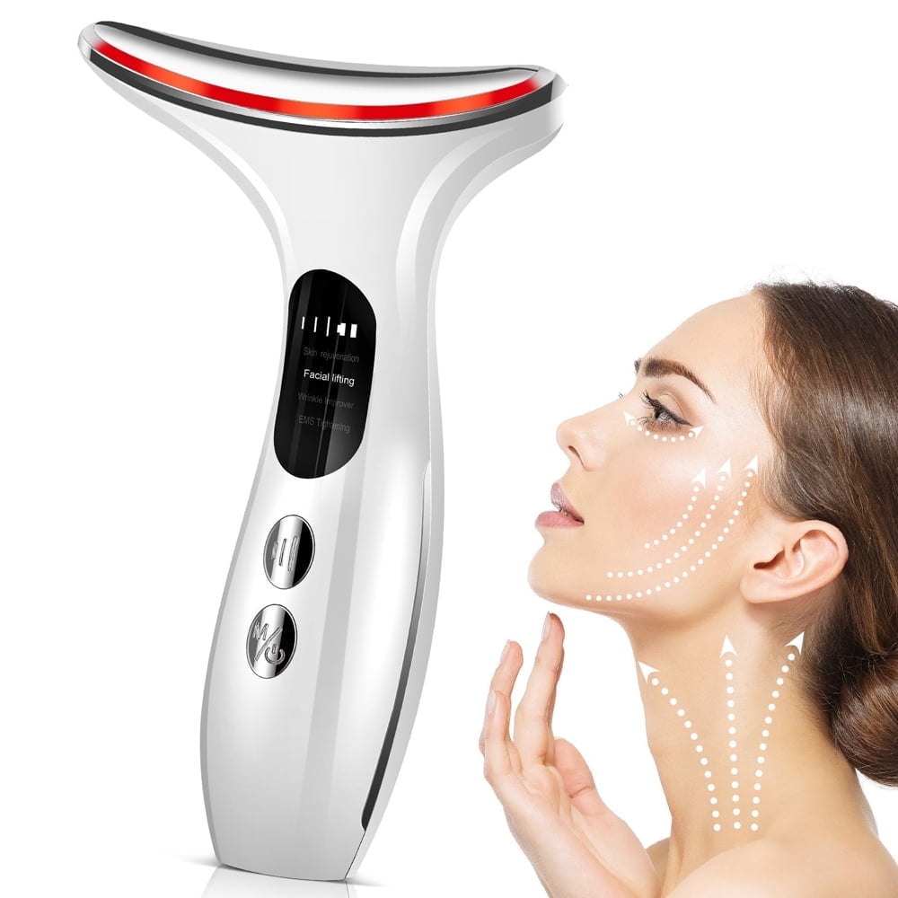 DERCLIVE Multifunction LED Facial Neck Massager, Electric DERCLIVE Multifunction LED Facial Neck Massager, Electric
