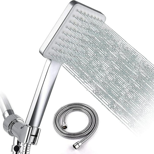 DERCLIVE High Pressure Shower Head,with Handheld 6 Settings Showerheads