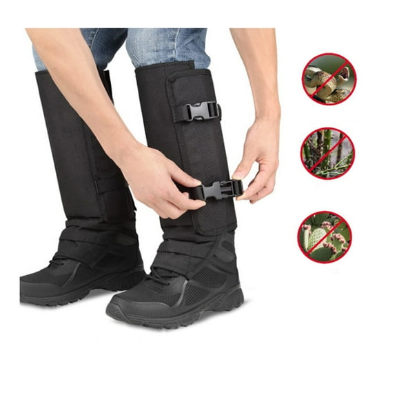 DERCLIVE Snake Guard Snake Gaiters, Waterproof Snake Chap for Lower Legs, Snake Guards Bite Proof Gaiters Boots Leg Protection, Adjustable Size for Men & Women