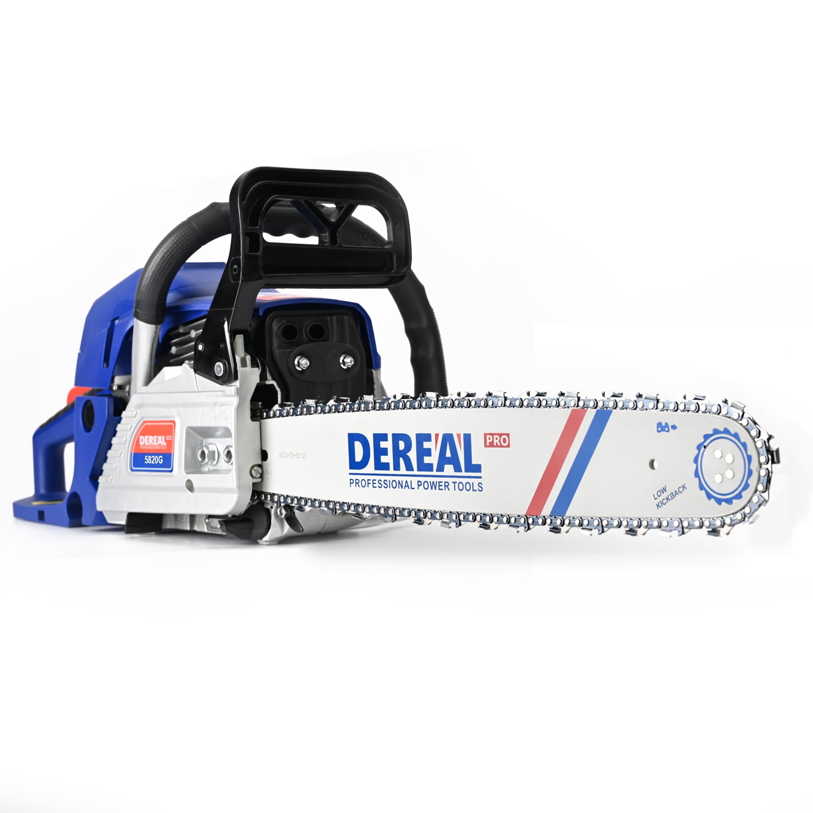 DEREAL Gas Chainsaw 16 in. 5820G 58CC 2Stroke Handheld Cordless Petrol Powered Chainsaws for