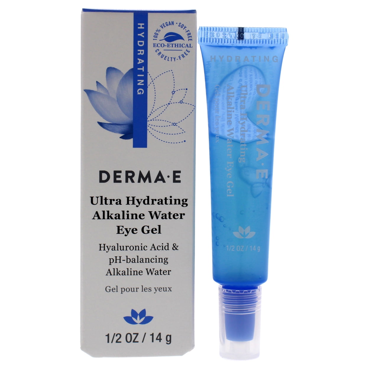 DERMA E Ultra Hydrating Alkaline Eye Gel, 0.5 oz
