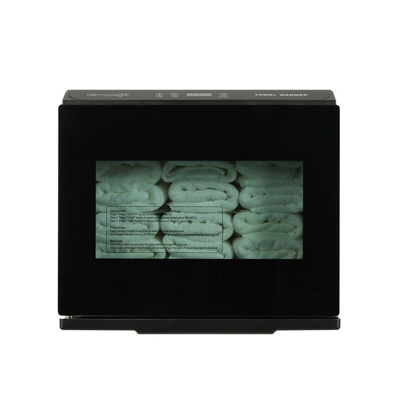 DERMALOGIC Towel Warmer Stainless Steel Cabinet with Glass Door, Massage Facial Spa Beauty Salon Nails Shop GYM Home, 30L