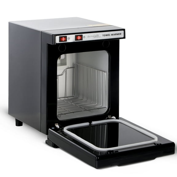 DERMALOGIC Towel Warmer, Towel Heater Warmer Cabinet 2 in 1 Electric Equipment 5L Massage Facial Spa Beauty Salon Nails Shop GYM Home, Black