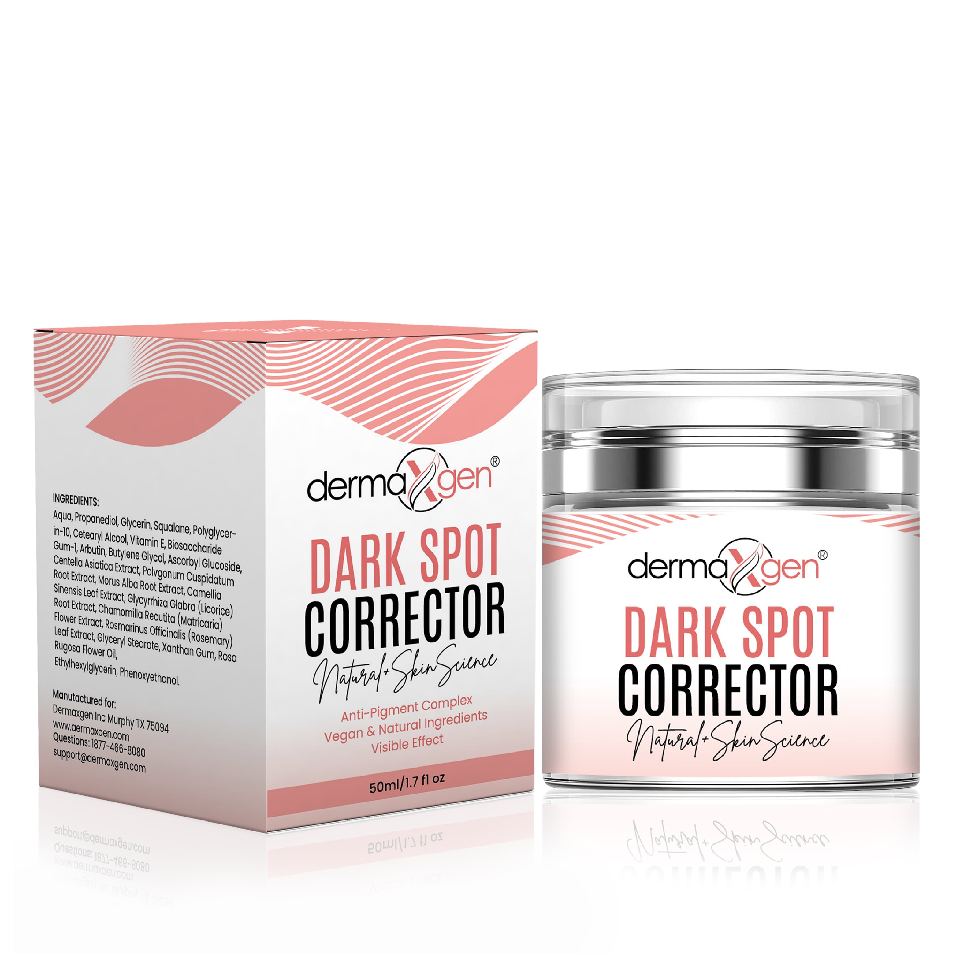 DERMAXGEN Dark Spot Corrector 1.7 FL OZ - Fade Spots on Face & Body - For All Skin Types - Men & Women