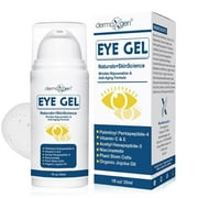 DERMAXGEN Eye Gel + Plant Stem Cells + Matrixyl 3000 + EYE BAG REMOVER, Arginine For Under And Around Eyes To Smooth Fine Lines, Eliminate Dark Circles, And De-puff Bags With Peptide Complex, 1 FL