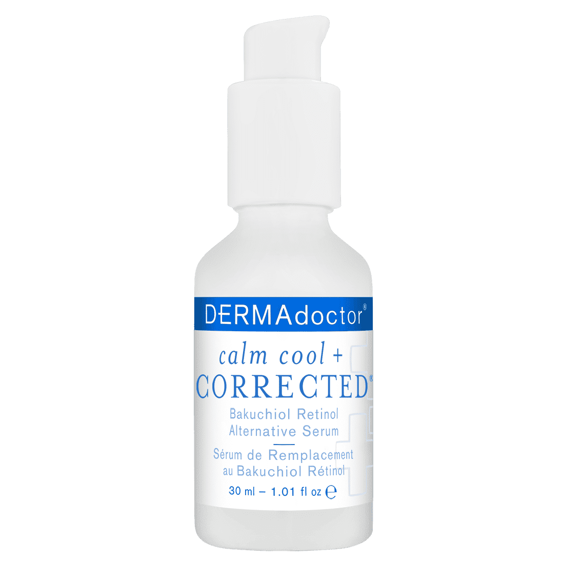 DERMAdoctor Calm Cool + Corrected Bakuchiol Retinol Alternative Serum, Anti-Aging & Hydrating, 1.01 fl oz