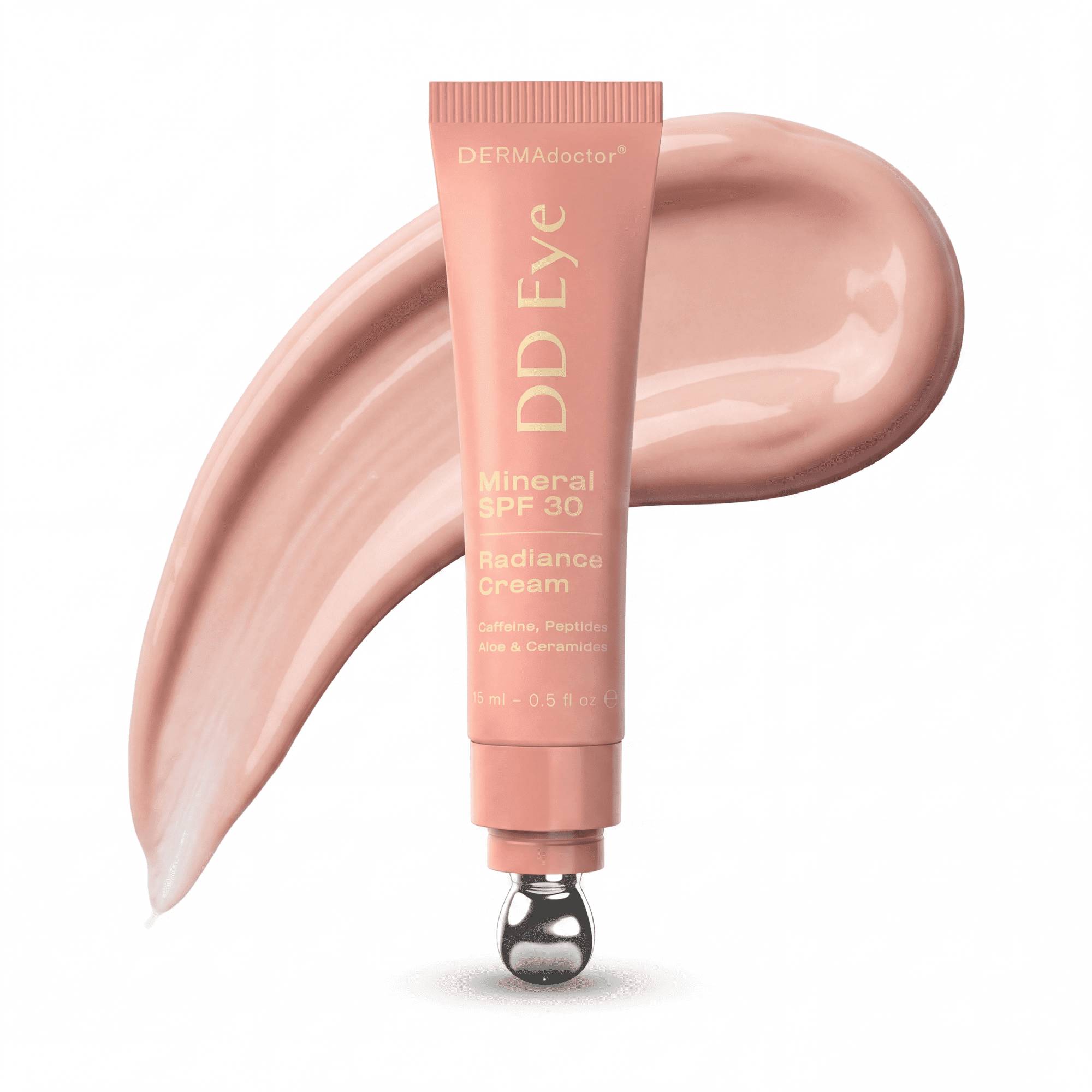 DERMAdoctor DD Eye Radiance Cream SPF 30 | Brightening, Anti-Aging, Broad-Spectrum Protection, 0.5 oz
