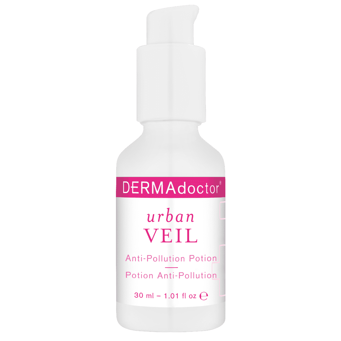 DERMAdoctor Urban Veil Anti-Pollution Potion | Protective, Hydrating, Antioxidant Face Serum, 1.01 fl oz