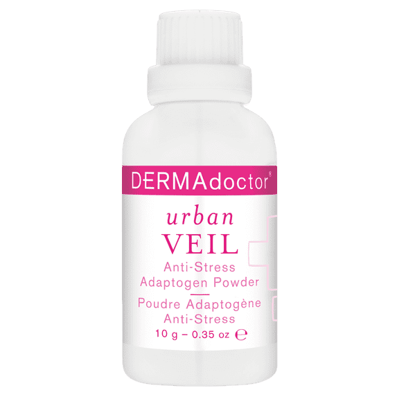 DERMAdoctor Urban Veil Anti-Stress Adaptogen Powder | Balancing, Soothing, Skin-Perfecting Formula, 0.35 oz