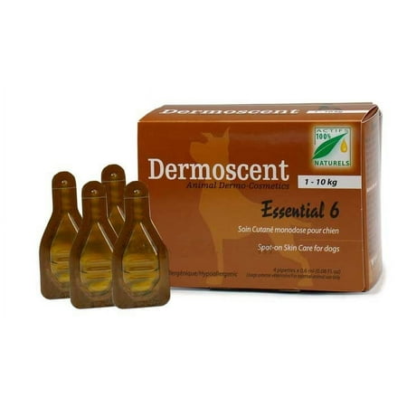 DERMOSCENT ESSENTIAL 6 SPOT-ON SKIN CARE SM DOG 4 ct