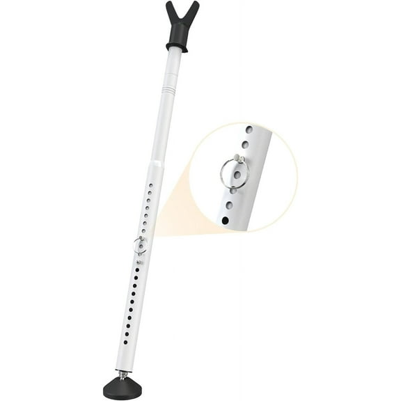 DEROFIT Door Security Bar for Patio Door, Sliding Door, Window, Apartment, Home, 29-45" Adjustable, White(2 Packs)