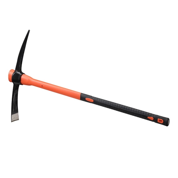 DEROFIT Pick Mattock, 5.5Lbs Heavy Duty Garden Pick Axe with Thicked Dual-Head Blade for Weeding, Digging, 36" Shock-Absorbing Handle