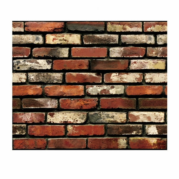 DERONA 3 PCS Brick Wallpaper 45 by 45 CM Peel and Stick Wallpaper Brick Self Adhesive Wallpaper Stick and Peel Removable Wallpaper Brick Look Wallpaper Red Brick Contact Paper