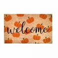 thumbnail image 1 of DERONA Fall Coir Door Mat, Welcome Doormats Natural Coir Mats Non Slip Front Door Rugs for Thanksgiving Decorative Entrance Porch Outdoors 16 X 24Inch (Pumpkins), 1 of 5