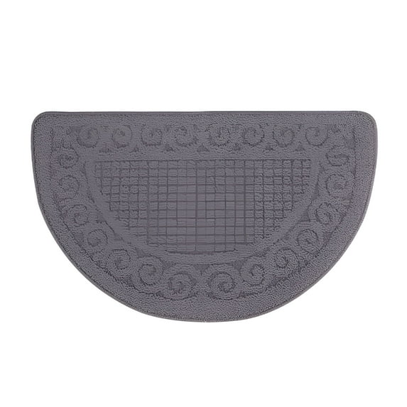 DERONA Semicircular Entrance Door Mat,Half Round Door Mat Entrance Rug,Non-Slip Front Door Mat for Outside Inside Entry Dirt Trapper,Waterproof,Home Decor