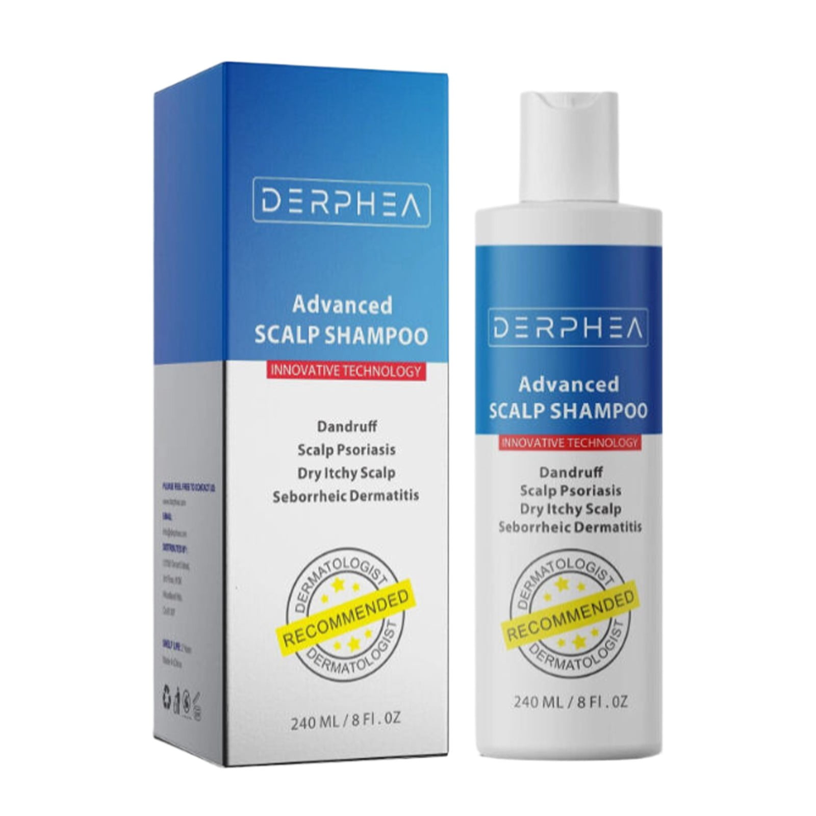 DERPHEA Psoriasis Shampoo, Seborrheic Dermatitis Shampoo, Antifungal ...