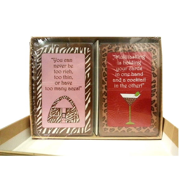 DES "Kiss My Aces" Design Custom Jumbo Bridge Cards 2 Pack
