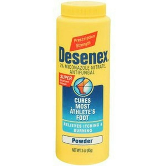 Desenex Anti-Fungal Foot Powder with Miconazole Nitrate, Cures Athlete’s Foot, 3 oz