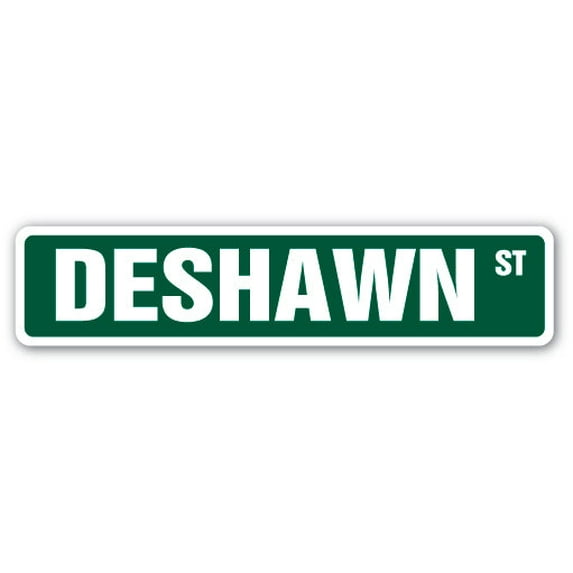 DESHAWN Street Sign Childrens Name Room Sign | Indoor/Outdoor | 30" Wide