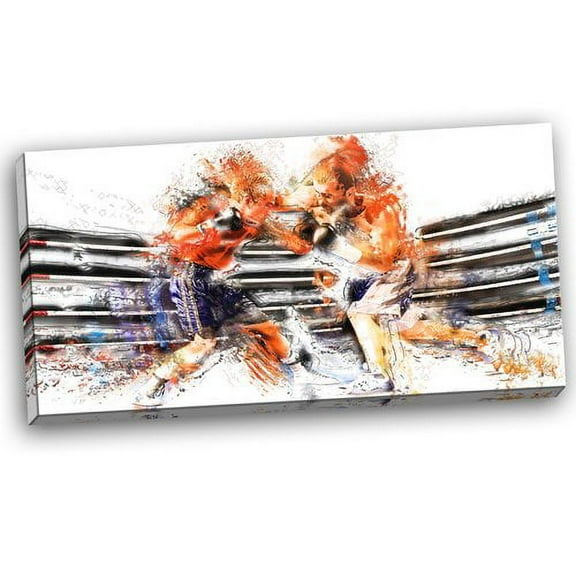 DESIGN ART  "Boxing Round One" Canvas Art Print
