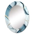 thumbnail image 1 of DESIGN ART Designart 'Abstract Geode White II' Printed Abstract Marble Wall Mirror 20in.x30in., 1 of 5