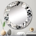 thumbnail image 1 of DESIGN ART Designart "Abstract Neutral XIII" Modern Geometric Wall Mirror 24in.x24in., 1 of 4