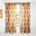 thumbnail image 1 of DESIGN ART Designart 'Abstract Retro Geometric Pattern VI' Mid-CenturyCurtain Single Panel 52 in. wide x 84 in. high - 1 Panel 84 Inches, 1 of 5
