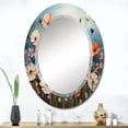 thumbnail image 1 of DESIGN ART Designart "Abstract Wildflowers Dancing Petals" Floral Modern Wall Mirror 24in.x36in., 1 of 4