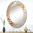 thumbnail image 1 of DESIGN ART Designart "Amber Glow II" Abstract Landscape Modern Wall Mirror 24in.x36in., 1 of 4