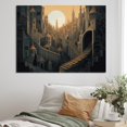 thumbnail image 1 of DESIGN ART Designart "Arabic City Hills Ii" Surrealism Landscape Canvas Wall Art 44 in. wide x 34 in. high, 1 of 5