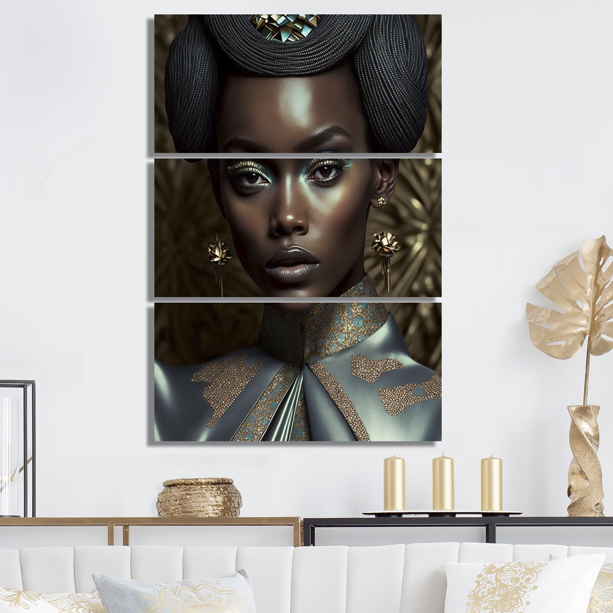 DESIGN ART Designart "AvantGarde Elegant African Woman III" African