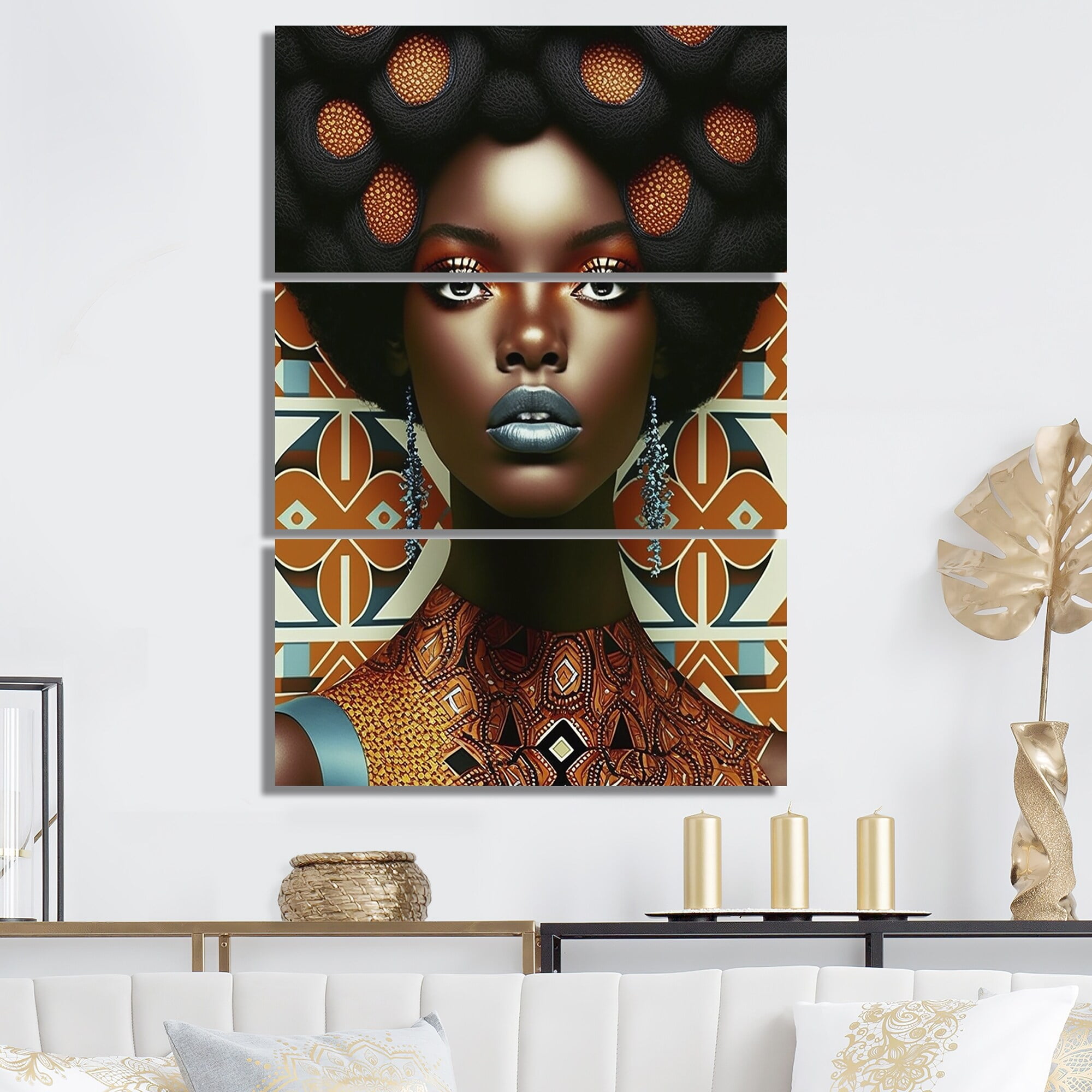 DESIGN ART Designart "AvantGarde Elegant African Woman VI" African