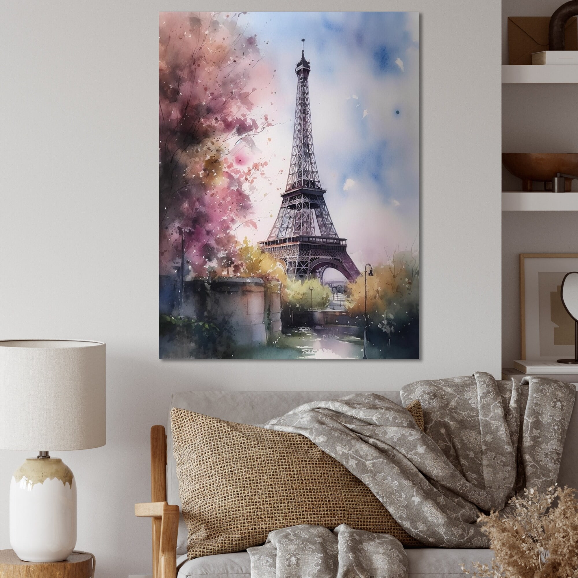 Paris shops Photograph on Canvas - Les Portes de Paris, Gallery Wrapped Canvas, Paris Urban Decor, Large Wall Art