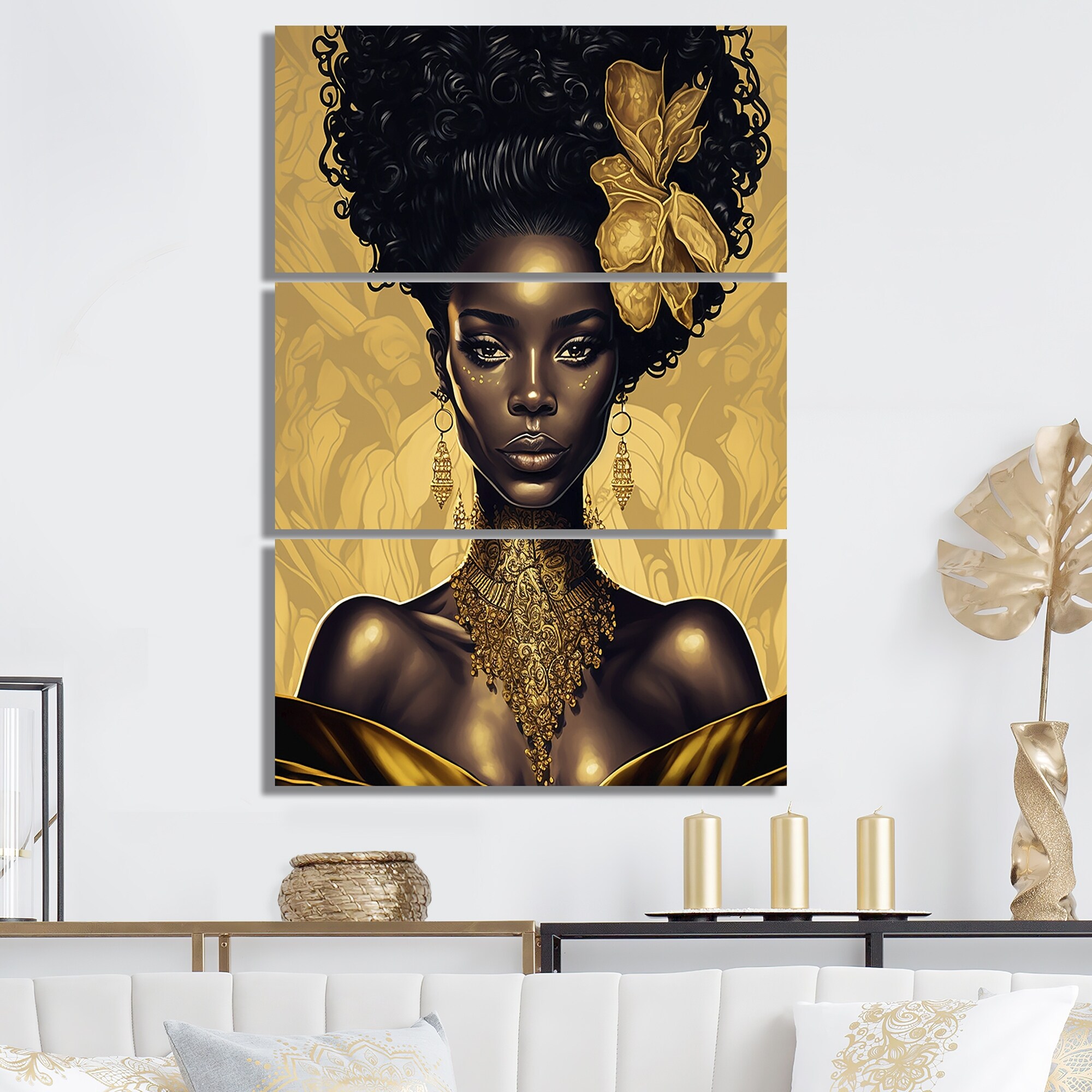 DESIGN ART Designart "Beautiful Retro African American Model III