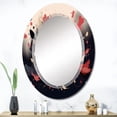 thumbnail image 1 of DESIGN ART Designart "Beige Red Harmony In Chaos" Floral Modern Wall Mirror 24in.x36in., 1 of 4
