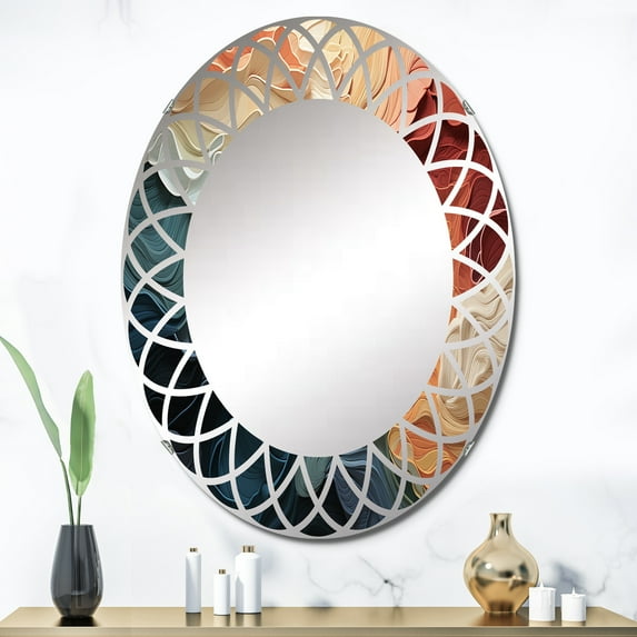 DESIGN ART Designart "Biomorphism Organic Forms V" Modern Wall Mirror 24in.x36in.