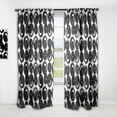 thumbnail image 1 of DESIGN ART Designart 'Black Circles on White' Modern Curtain Single Panel 52 in. wide x 90 in. high - 1 Panel 90 Inches, 1 of 5